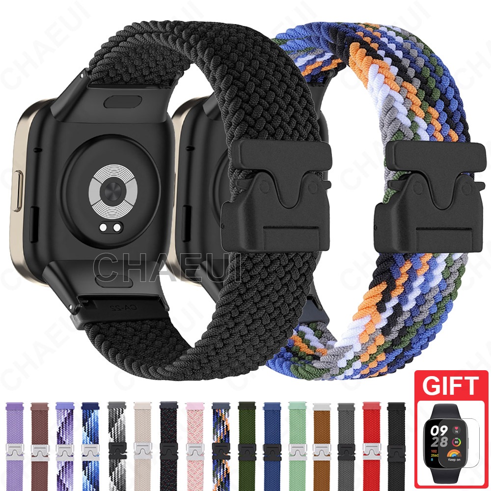 สายทอเปลี่ยนสายนาฬิกาไนลอนอุปกรณ์เสริมสําหรับ Redmi Watch 6 5 4 3 Active