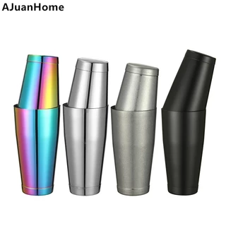 Professional Boston Cocktail Shaker ชุด 2 ชิ้น 800ml & 600ml ด้านล่างคู่สแตนเลสเป็นมิตรกับสิ่งแวดล้อมบาร์เครื่องมือ Leakproof & เครื่องล้างจานปลอดภัย