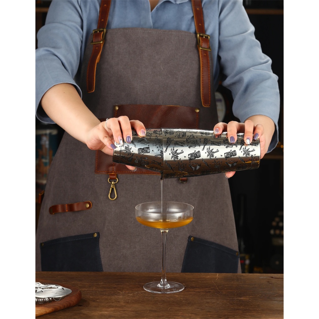 ชุดเครื่องปั่นค็อกเทลบอสตันสแตนเลสมืออาชีพ 600 มล. & 800 มล. - ป้องกันการรั่วซึม, ทนทาน, เครื่องมือบาร์เป็นมิตรกับสิ่งแวดล้อม (การรับรอง EEC/LFGB/CE) - รูปที่ 6