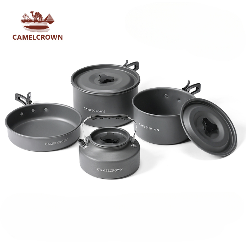 CAMEL CROWN เครื่องครัวอลูมิเนียมอัลลอยด์ แบบพกพา สําหรับตั้งแคมป์กลางแจ้ง