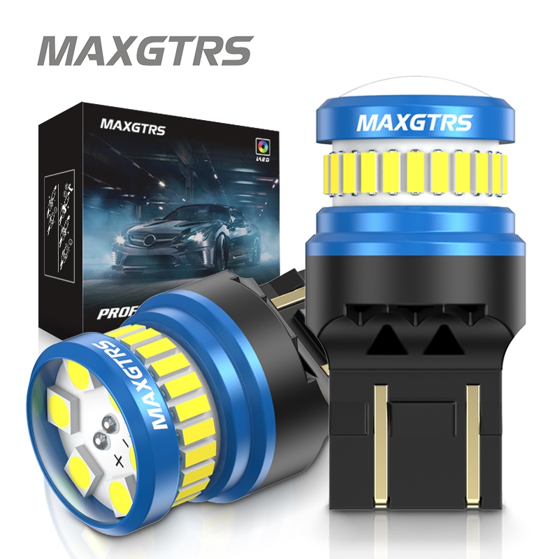 Maxgtrs ไฟเลี้ยว LED T20 1157 BAY15D P21 5W P27 7W BA15D LED 7443 W21 5W สําหรับรถยนต์ 2 ชิ้น