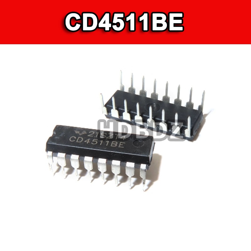 5~10PCS CD4511BE DIP-16 BCD ถึง 7 Segment Locker/ชิปขยาย IC