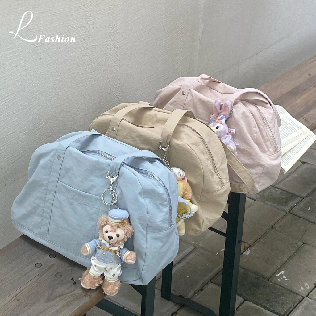 ใต้วงแขนความจุขนาดใหญ่แบบพกพาความจุ Tote ใหม่กระเป๋าระยะทางสั้นการเดินทางระยะสั้นบิลของแลding กระเป๋าเกาหลี 2024 ท่องเที่ยว