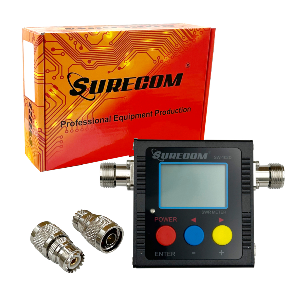 Surecom SW-102D-N VHF/UHF 125-525Mhz 120W VSWR & มิเตอร์วัดไฟ