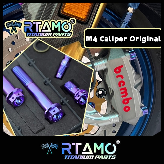 RTAMO ชุดแต่ง ไทเทเนี่ยมแท้ Gr5 Forza Xmax ปั้ม Brembo M4 M4.32 ปั้ม  M50 Stylema 484 GP4-RX RB 100 