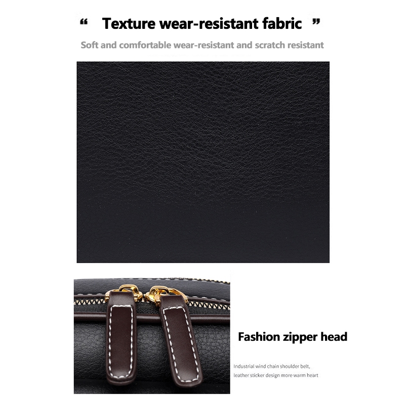 Leacat กระเป๋าสะพายไหล่ทรงสี่เหลี่ยมเรียบง่ายแฟชั่นสำหรับผู้หญิงที่มีความจุขนาดใหญ่ - รูปที่ 5