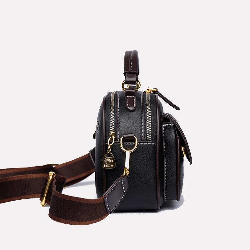 Leacat กระเป๋าสะพายไหล่ทรงสี่เหลี่ยมเรียบง่ายแฟชั่นสำหรับผู้หญิงที่มีความจุขนาดใหญ่ - รูปที่ 2