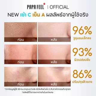 PAPA FEEL [เช้า C เย็น A] 3X Retinol + 5X Ceramide Barrier Moisturizer 80g | ทำให้ผิวเต่งตึง | ลดริ้วรอย | ผิวเนียน ชุ่มชื้น | ผิวสงบลง | ผิวแพ้ง่าย