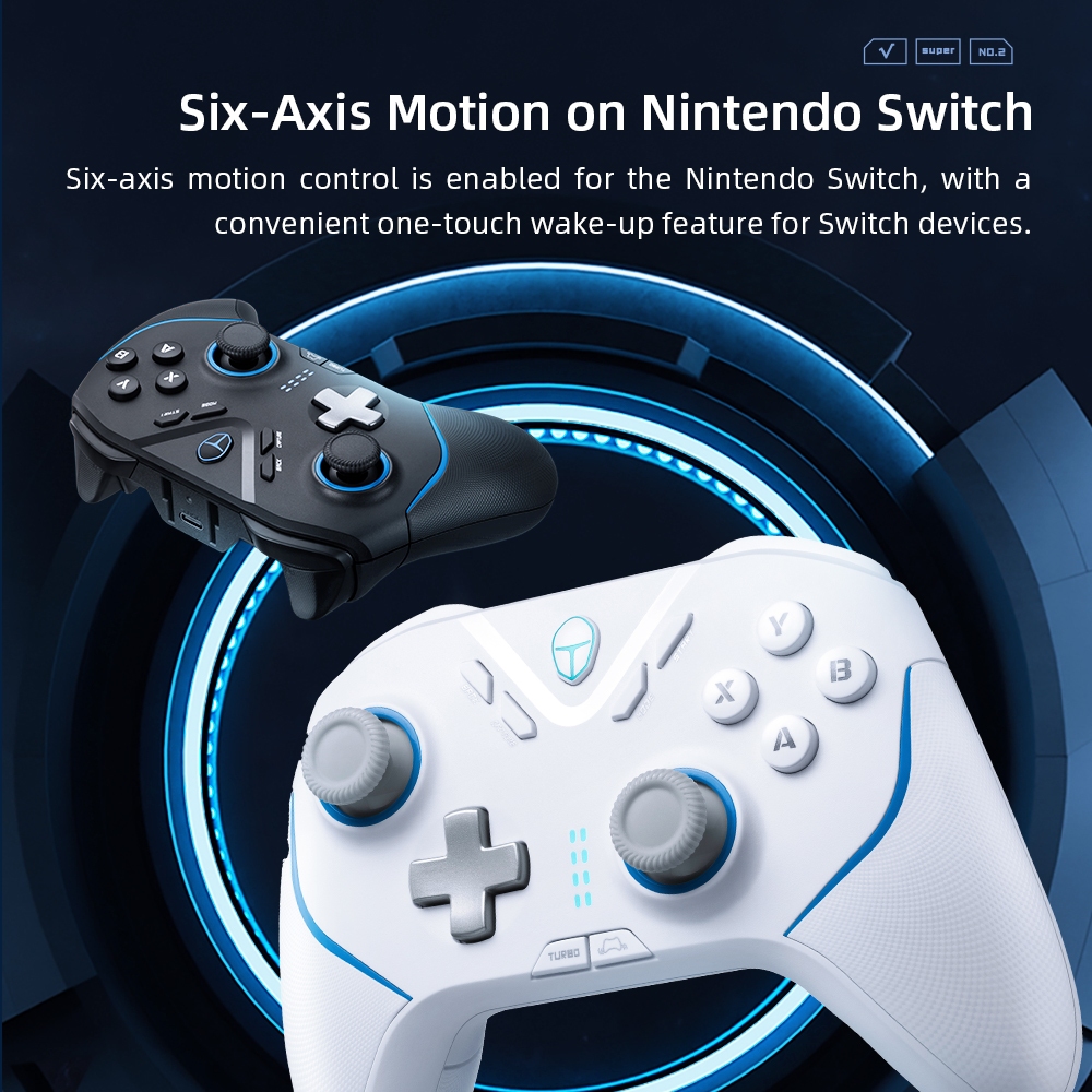 Thunderobot G50 Ultra Wireless Gamepad Controller TMR Hall จอยสติ๊ก Hall Triggers 1000Hz Polling Rate 860mAh แบตเตอรี่ Quad-Motor NativeTrigger การสั่นสะเทือน Tri-Mode Controller