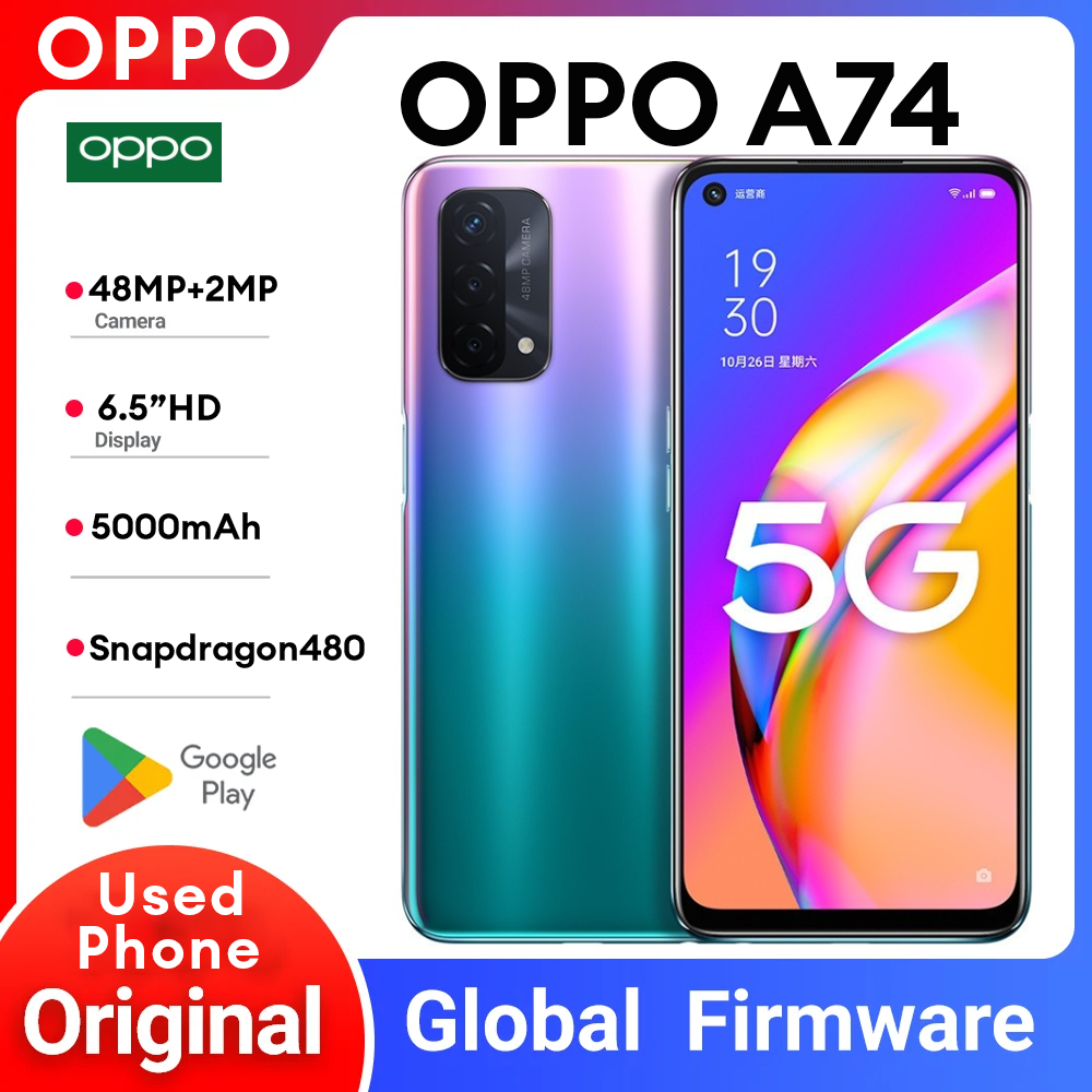 Oppo A74 5G / OPPO A93 สมาร์ทโฟน Global เฟิร์มแวร์ 6.5" 5000 mAh 90HZ Snapdragon 480 Dual SIM กล้อง 