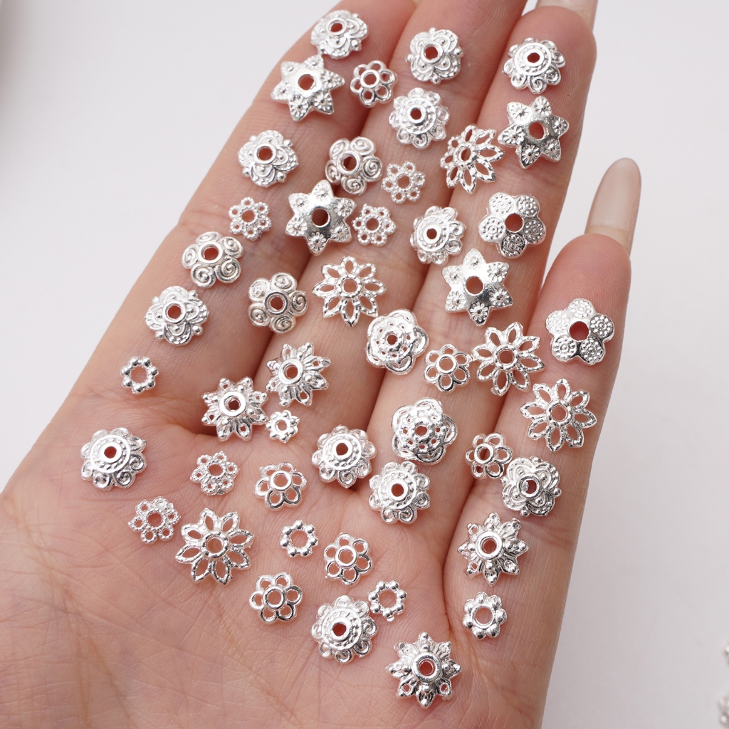 โลหะผสม Receptacle Spacer สร้อยข้อมือเครื่องประดับ (สีจริง May Be Dark)