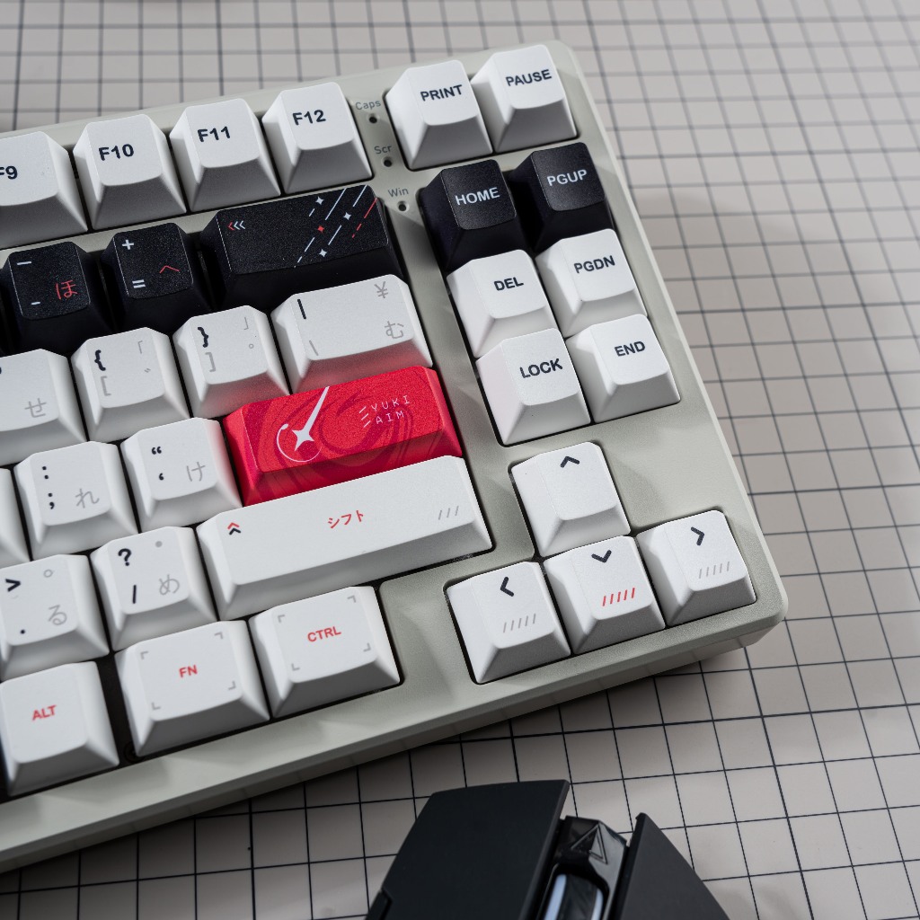 Yuki Aim katana Keycaps โปรไฟล์เชอร์รี่ Dye-Sub PBT Keycap คีย์บอร์ดเครื่องกล Keycaps