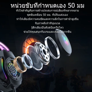 ONIKUMA X26 RGB Gaming Headset หูฟังครอบหู gaming pc ระบบเสียง 7.1 หูฟังคอมพิวเตอร์พร้อมไมคชุดหูฟัง
