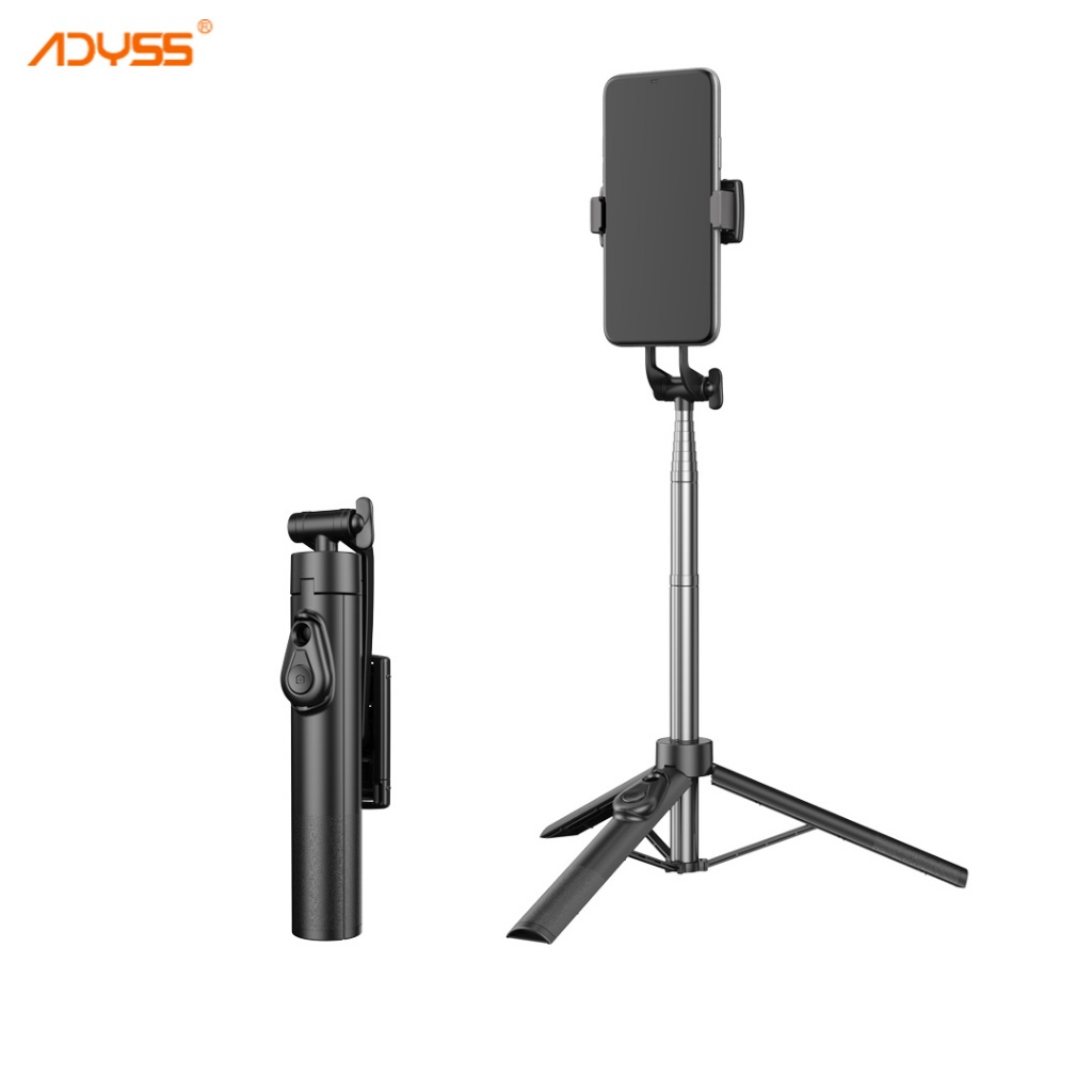 Adyss A37 ไม้เซลฟี่กันสั่นที่เสถียรเป็นพิเศษแบบพกพารีโมทคอนโทรลไร้สาย 360° การปรับหลายมุม