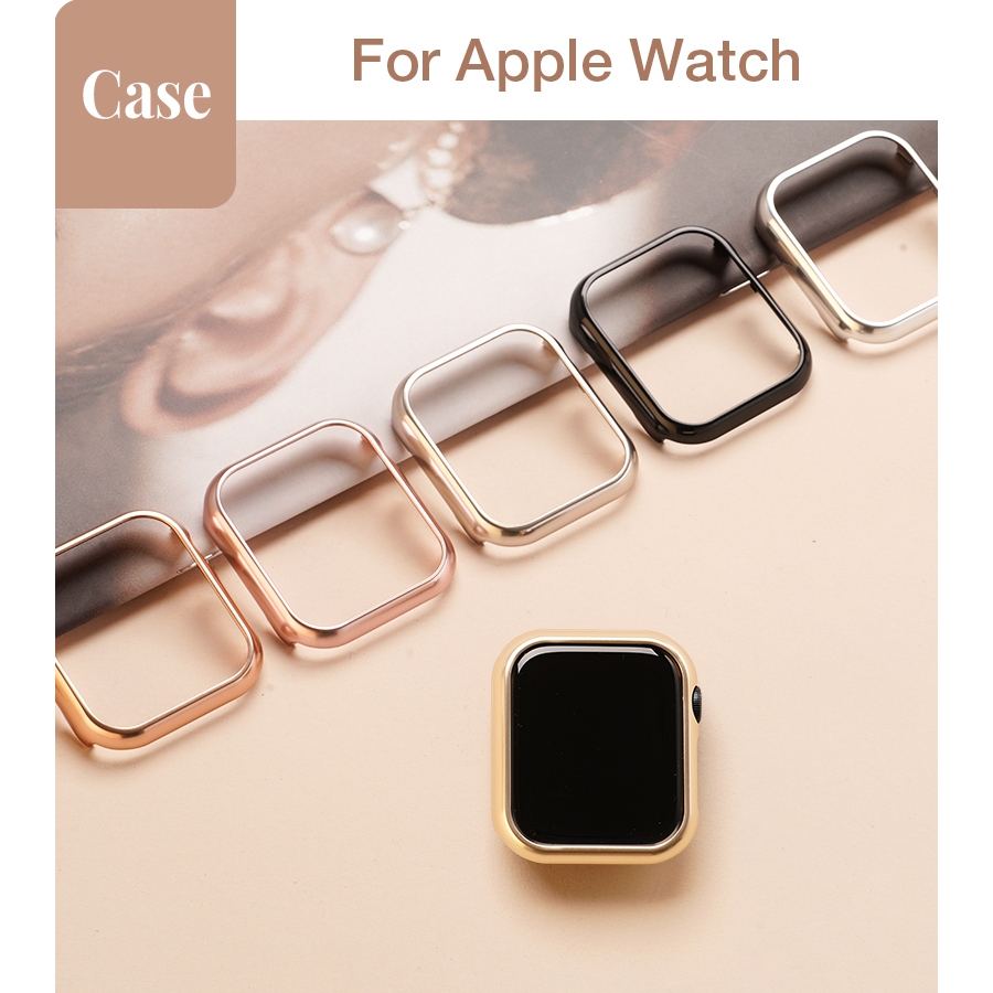 ผู้หญิงผู้ชายอลูมิเนียมป้องกันกรณีกันกระแทกกันกระแทกสําหรับ Apple Watch S11 SE3 Ultra3 S10 S9 S8 SE S7 S6 Ultra 49 มม.46 มม.40 มม.44 มม.41 มม.45 มม.Iwatch กรณี