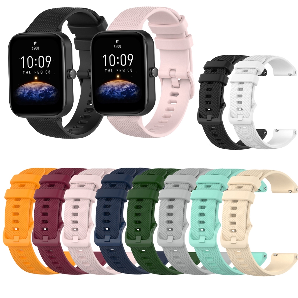 สายนาฬิกาข้อมือซิลิโคน สําหรับ Huami Amazfit Bip Lite Bip S U Bip 3 pro