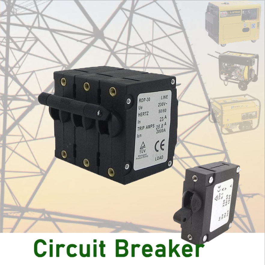 เซอร์กิตเบรกเกอร์เครื่องกําเนิดไฟฟ้า 2KW, 2.5KW, 2.8KW, 3KW, 4KW, 5KW, 6KW, 7KW, 8KW, อะไหล่เครื่องกําเนิดไฟฟ้าใช้ในบ้าน