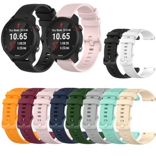 สายนาฬิกาซิลิโคนสําหรับผู้เบิกทาง Garmin Forerunner 645 245 245M 55 158 165 570 42mm 170 70