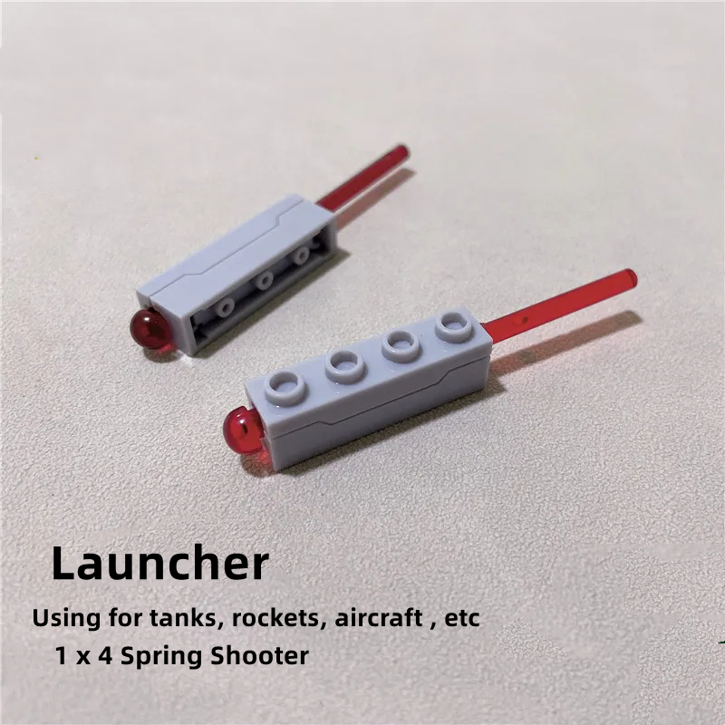 Brick 15400 Launcher พิเศษ 1x4 Spring Shooter ใช้งานร่วมกับอนุภาคขนาดเล็ก Building Block อุปกรณ์เสริม