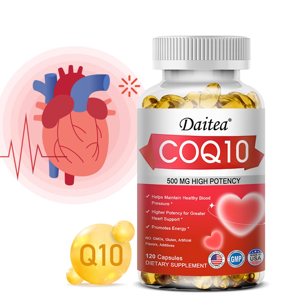 Coq10 ผลิตภัณฑ์เสริมอาหาร 500 มก. - ประกอบด้วย Resveratrol, พริกไทยดําและวิตามินสกัดเพื่อรองรับฟังก์ชั่นหัวใจเพื่อสุขภาพและความดันโลหิตเพื่อสุขภาพส่งเสริมโรคหลอดเลือดดํารักษา