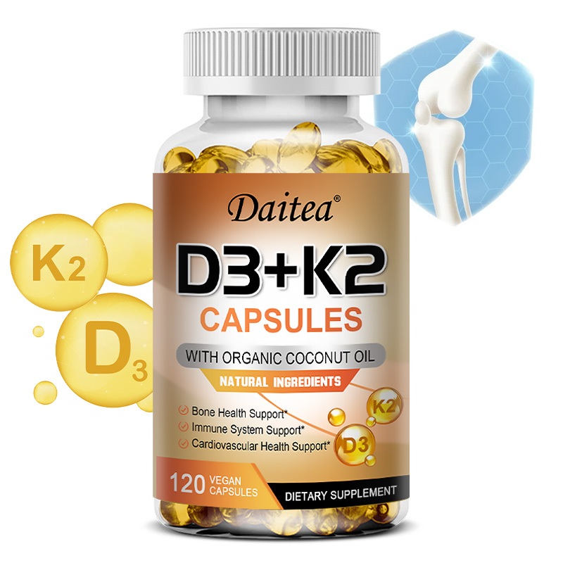 ผลิตภัณฑ์เสริมอาหาร Daitea D3 + K2 พร้อมน้ํามันมะพร้าวออร์แกนิก – เสริมสร้างระบบกระดูก ฟัน และภูมิคุ้มกัน และรักษาสุขภาพหัวใจ