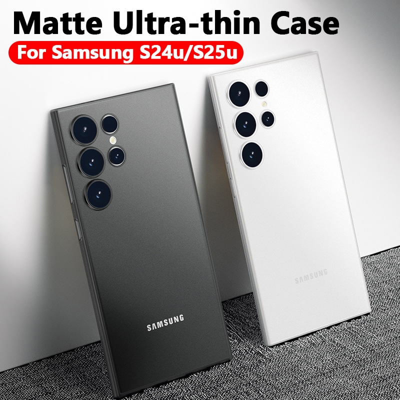 Matte Case สําหรับ Samsung Galaxy S24ultra/S25ultra เคสป้องกันบางเฉียบสําหรับ S24 ultra S25 ultra กันกระแทกกลับกรณี