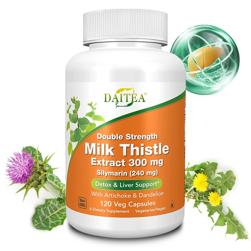 อาหารเสริม Milk Thistle ช่วยทําความสะอาดและซ่อมแซมตับ ฟังก์ชั่นภูมิคุ้มกันเพื่อสุขภาพ