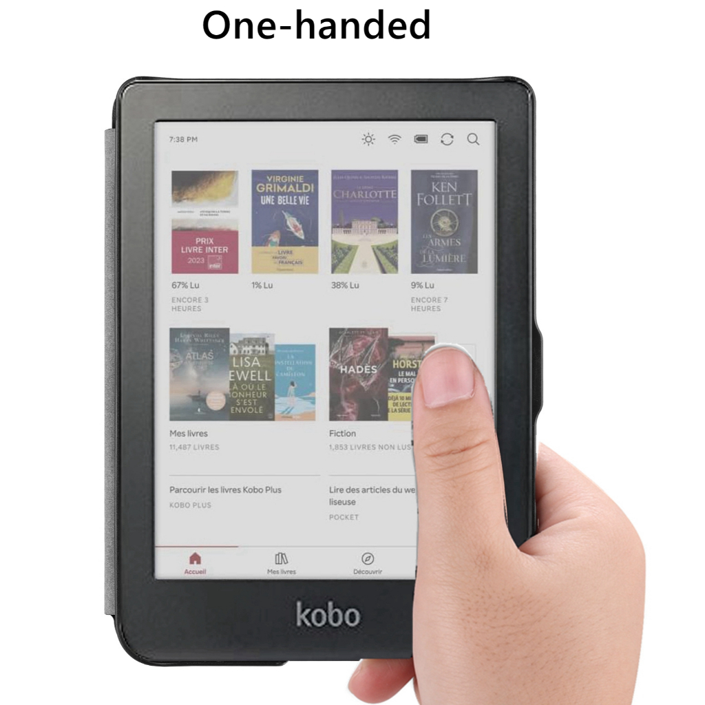 สําหรับ Kobo Clara HD(2018) 6 นิ้ว eReader หนัง PU นุ่มสมาร์ท Sleep/Wake Kobo Clara Cover