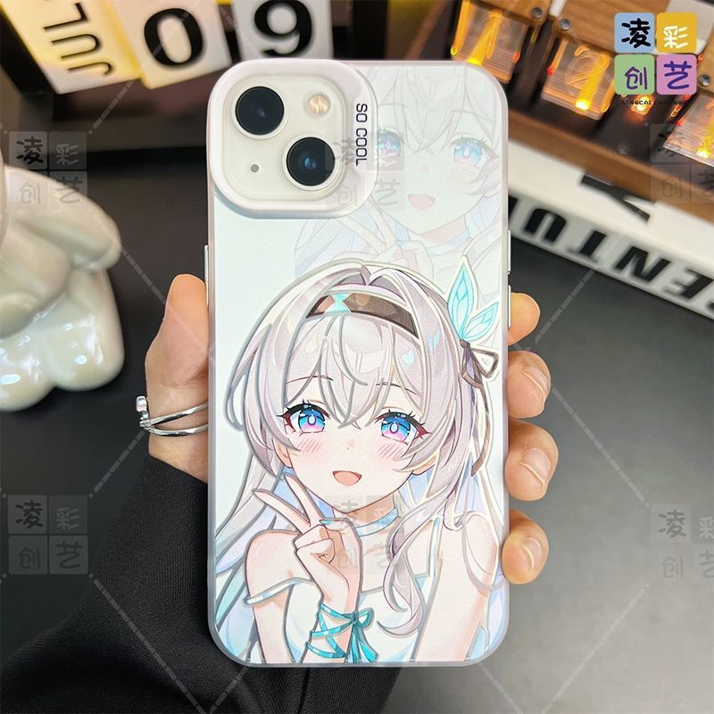 Lcc Honkai Star Rail Phone Case เคส TPU โปร่งใสพร้อมความคุ้มครองเต็มรูปแบบของเลนส์กล้อง Firefly IMD 