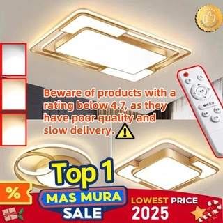 LED Ceiling Light Dimmable With Remote Square Ceiling Lamp Living Bedroom Kitchen Chandelier Light