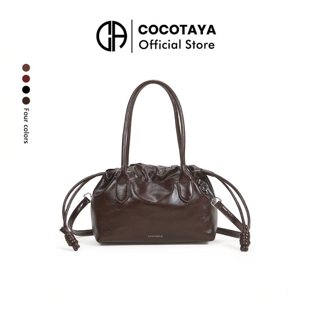 ((COCOTAYA) กระเป๋าถือ Drawstring Ladies แฟชั่น All-Match กระเป๋าสะพาย