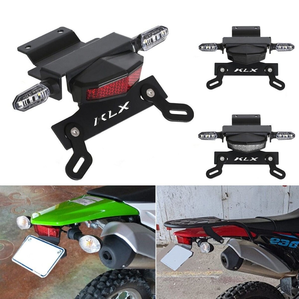รถจักรยานยนต์ LED ไฟท้ายไฟเลี้ยวทะเบียนใบอนุญาตผู้ถือแผ่นสําหรับ KAWASAKI KLX230 KLX230S KLX230R KLX