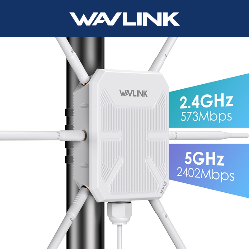 Wavlink AX3000 WiFi6 Dual Band AP กลางแจ้ง WIFI Extender เสาอากาศรับสัญญาณสูงสําหรับ PISO WIFI Omni-