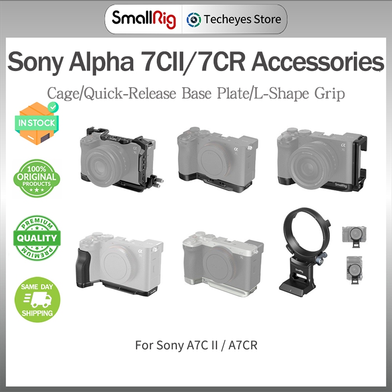 SmallRig กล้อง Cage/Quick-Release Base Plate/L-Shape Grip สําหรับ Sony Alpha 7C II/Alpha 7CR