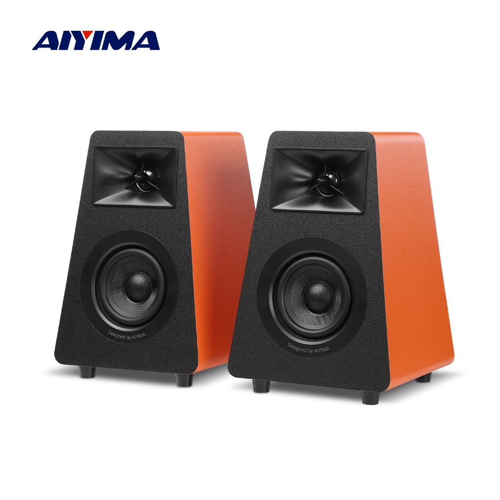 Aiyima S30 Hifi Active Bookshelf Speakers Bluetooth 5.3 ไม้ 100W Studio Monitor ลําโพงโฮมเธียเตอร์ซับวูฟเฟอร์