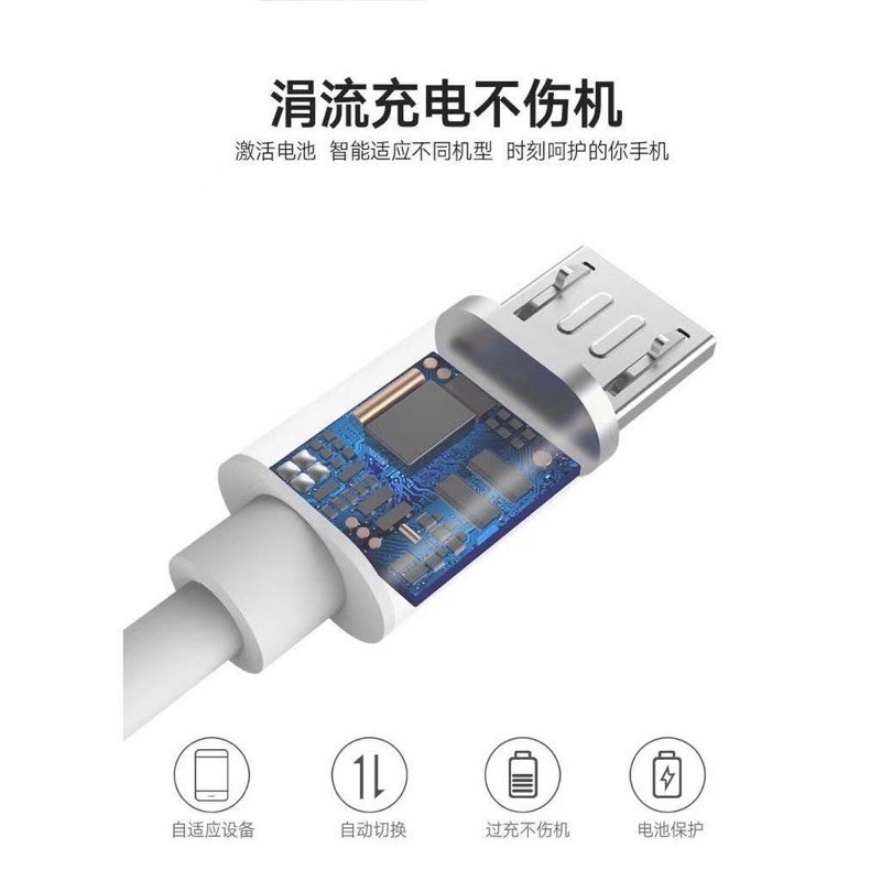 AUKKI สายชาร์จแอนดรอยด์ 1เมตร 2เมตร ยาว ไมโครยูเอสบี สายชาร์จ 1/2M Mirco USB/Type C Charging Cable - ภาพย่อย 3