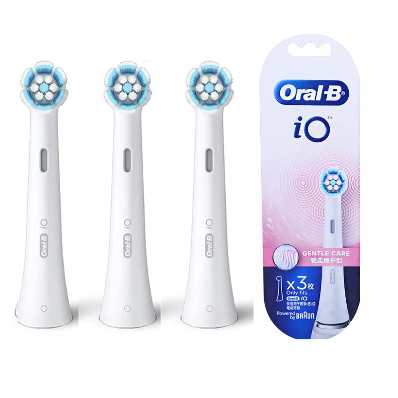 หัวแปรงสีฟันไฟฟ้า Oral-B iO Gentle Care, ขนแปรงบิดและมุมสําหรับกําจัดคราบจุลินทรีย์ที่ลึกยิ่งขึ้น แพ
