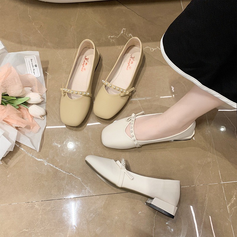 Chic Stroll รองเท้าแมรี่เจนลําลอง ส้นแบน ปากตื้น สวมใส่สบาย