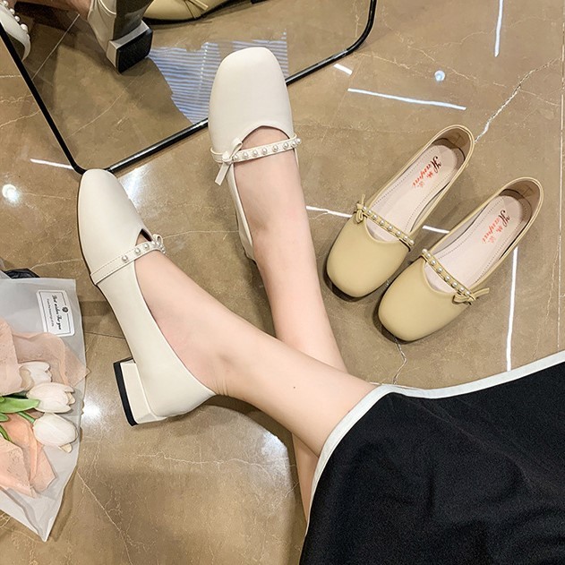 Chic Stroll รองเท้าแมรี่เจนลําลอง ส้นแบน ปากตื้น สวมใส่สบาย