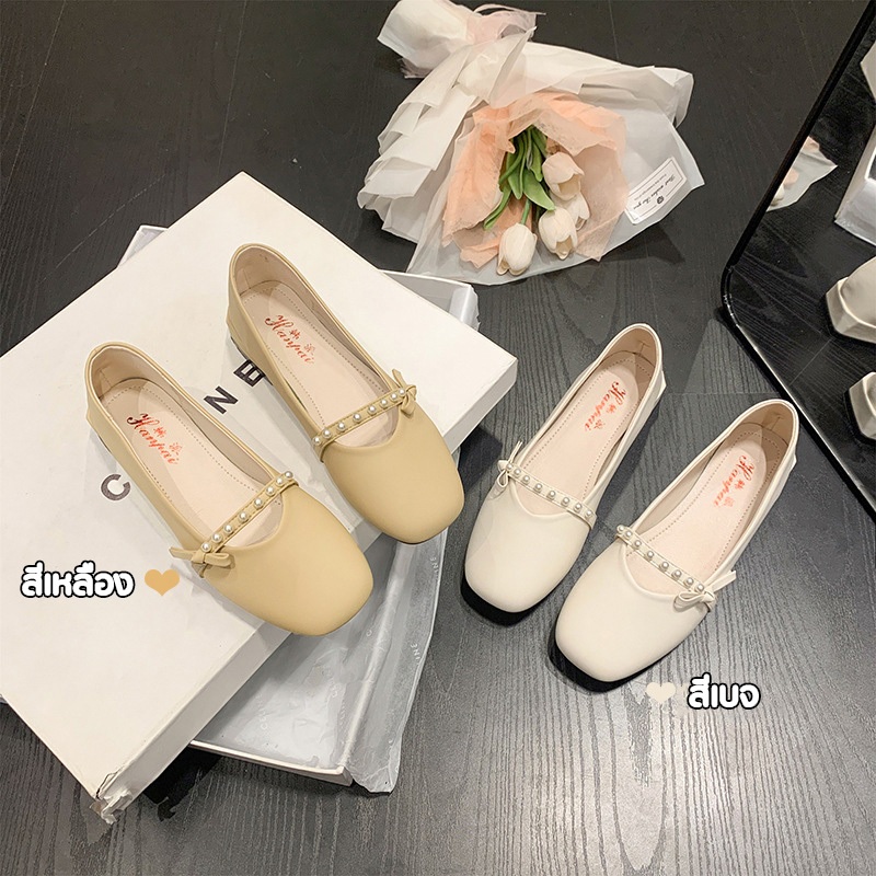 Chic Stroll รองเท้าแมรี่เจนลําลอง ส้นแบน ปากตื้น สวมใส่สบาย