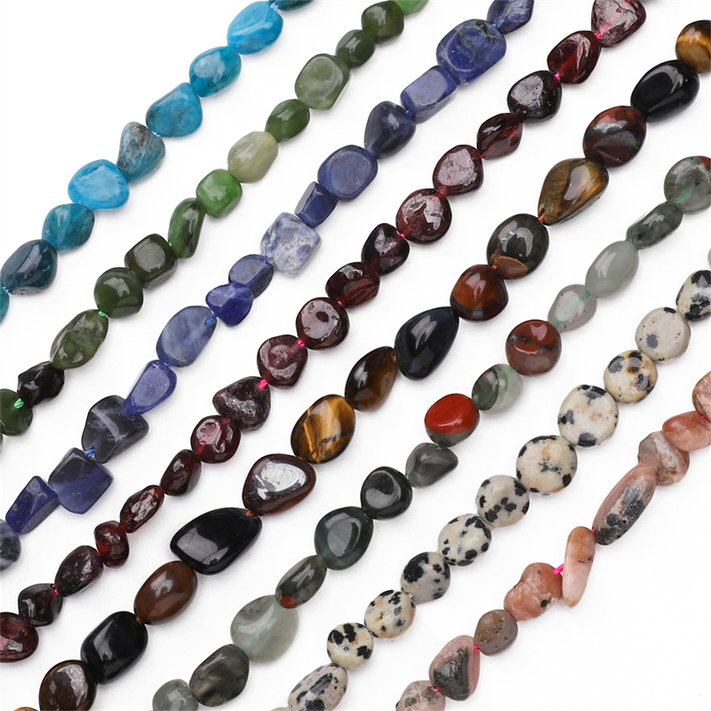 [5-8 มม.] ลูกปัดหินธรรมชาติรูปร่างสุ่ม ทําเอง สร้อยข้อมือแฟชั่นเครื่องประดับประมาณ 40 ชิ้น - รูปที่ 3