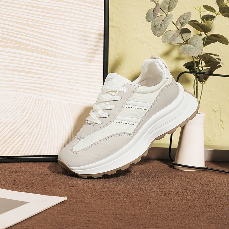 ✨ช่วย✨ผู้หญิง รองเท้าลำลอง รองเท้ากีฬา ระบายอากาศได้  #D008 - รูปที่ 7