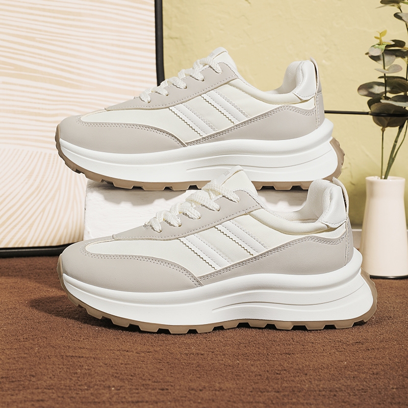 ✨ช่วย✨ผู้หญิง รองเท้าลำลอง รองเท้ากีฬา ระบายอากาศได้  #D008 - รูปที่ 6