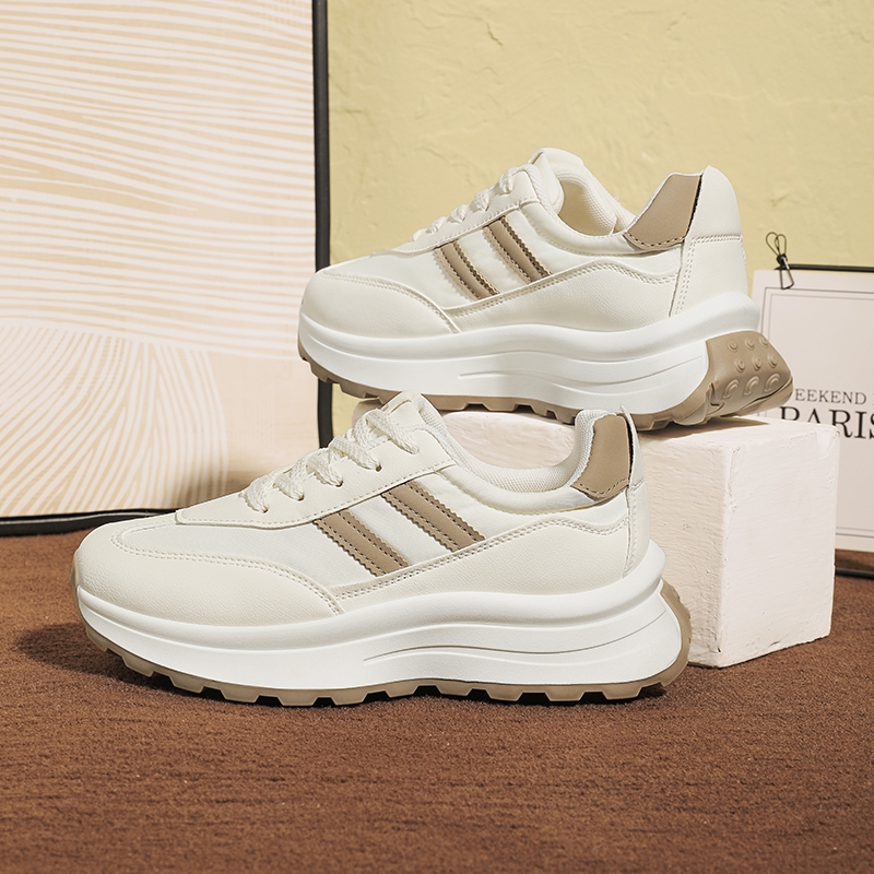 ✨ช่วย✨ผู้หญิง รองเท้าลำลอง รองเท้ากีฬา ระบายอากาศได้  #D008 - รูปที่ 3