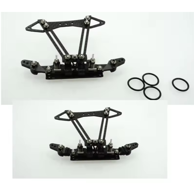 Carbon pivot ชุด swing fish รถด้านหน้า MS/MSL แชสซีระบบกันสะเทือน carbon anchor ชุด mini 4wd ฤดูใบไม้ผลิสําหรับรถยนต์ tamiya