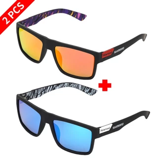 2PCS SIAMNO แว่นตากันแดดโพลาไรซ์ UV400 Anti-Reflection แว่นตาแฟชั่นกลางแจ้งขี่จักรยานตกปลา Camping Sport Shades แว่นตาชุด 818