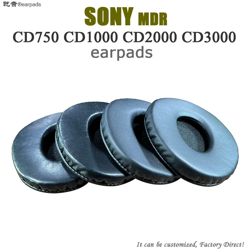 เปลี่ยนหูฟัง SONY mdr CD750 CD1000 CD2000 CD3000 earpads โปรตีนหนังหนังแกะชุดหูฟัง earmuff ฟองน้ํา