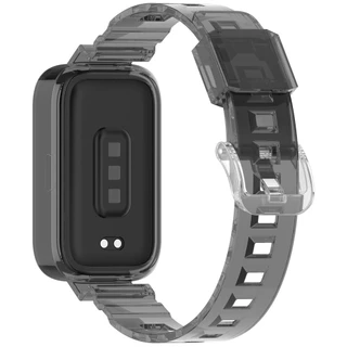 สายรัดซิลิโคนโปร่งใสสร้อยข้อมือสําหรับ Xiaomi Smart Band 9 8 Active / Redmi Smart Band 3 2