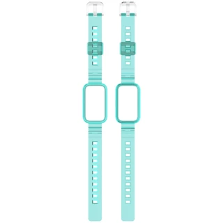 สายรัดซิลิโคนโปร่งใสสร้อยข้อมือสําหรับ Xiaomi Smart Band 9 8 Active / Redmi Smart Band 3 2