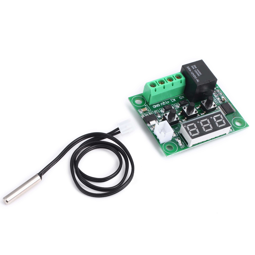Xh-w1209 เทอร์โมสตัทจอแสดงผลดิจิตอลเครื่องควบคุมอุณหภูมิความแม่นยําสูงสวิตช์ควบคุมอุณหภูมิอุณหภูมิขนาดเล็ก Con